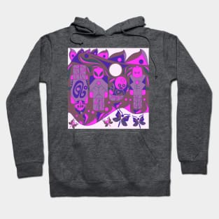 floral alien board game ecopop Hoodie